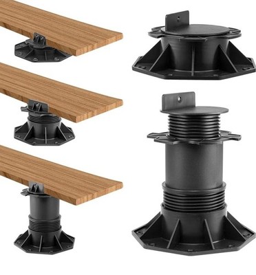 20Pack Adjustable Deck Support Pedestal, Floor Slate Support Floor Lift Deck...