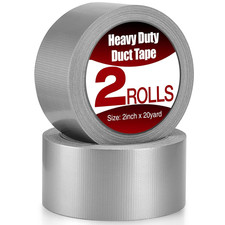 Heavy Duty Duct Tape 2 Pack, 2 Inch X 40 Yards Total, Waterproof Strong Adhesive
