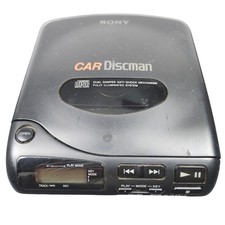 Vintage Sony D-180K Car Discman CD Player Not Working Parts or Repair Only