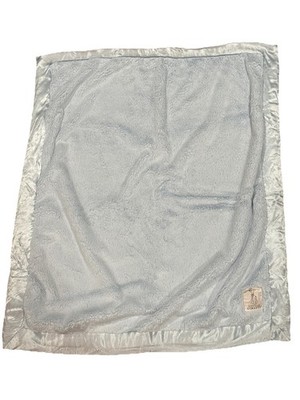 LITTLE GIRAFFE Baby Blanket, Light Blue, Satin Edge 33 x 28'' Made in the USA