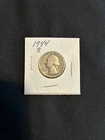 1944 Washington Quarter 90% Silver Coin, Circulated