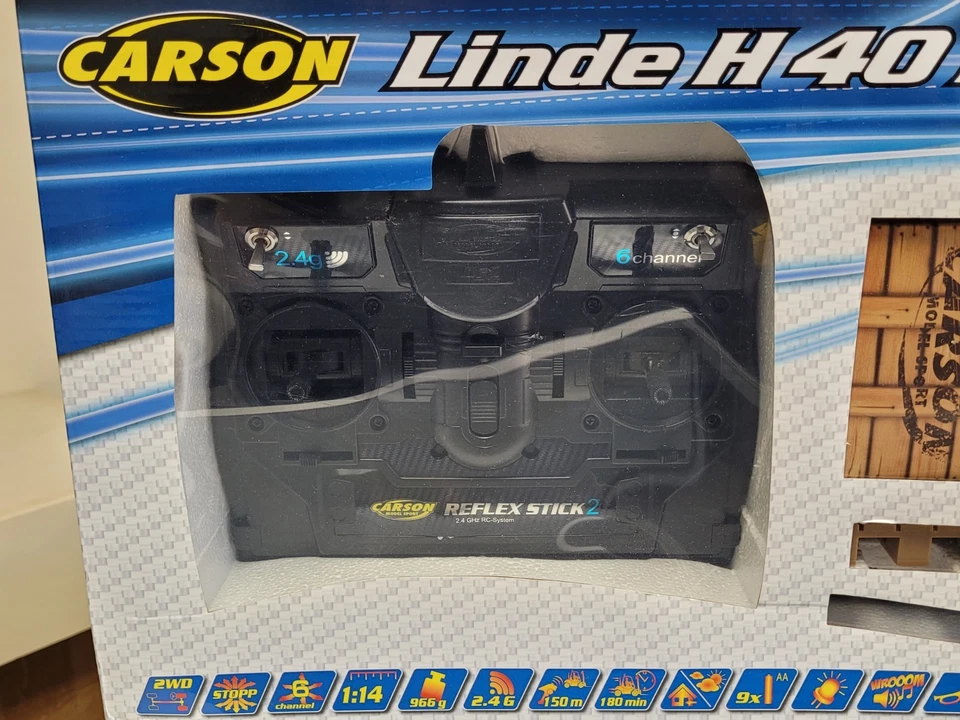 Carson 1/14 Functional model Linde H 40 D forklift truck with Remote Control - Image 2 of 4