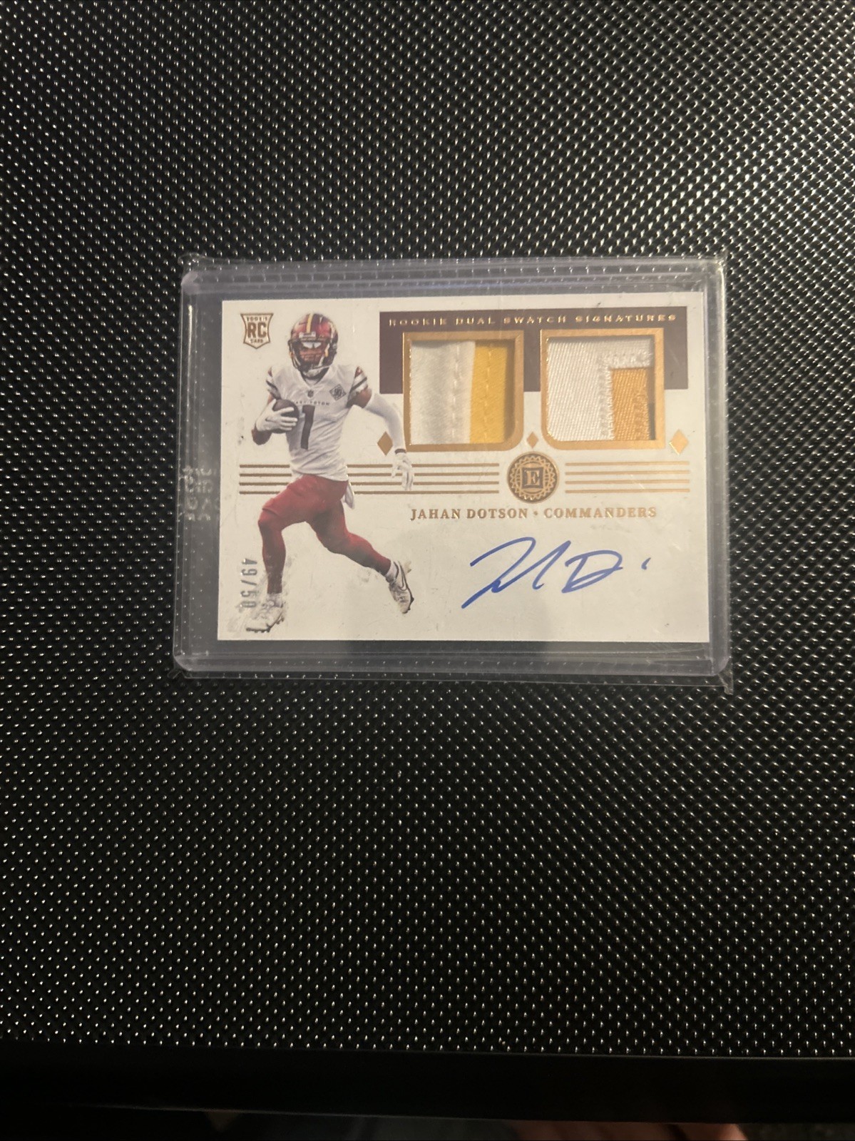 2022 Panini Encased Rookie Dual Swatch Signatures Jahan Dotson RPA /50!