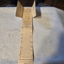 Vintage Sears Roebuck Children’s Shoe Measuring Device 1940s Paper Foot Size...