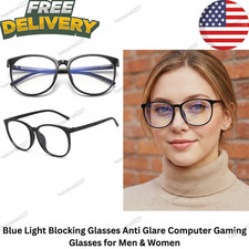 1PC Blue Light Blocking Glasses Anti Glare Computer Gaming Glasses for Men Women