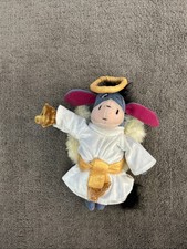 Disney Choir Angel Eeyore, Mini Bean Bag 9", Plush Stuffed Animal Toy