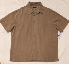 Men's Alfani Button Up Short Sleeve Casual Shirt Sz XL
