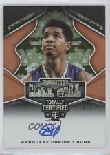2016 Totally Certified Rookie Roll Call Camo 14/25 Marquese Chriss #7 Auto i6j