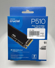 NEW! Crucial P510 1TB PCIe Gen5 x4 NVMe M.2 2280 Internal SSD 11000MB/s