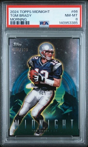 2024 TOPPS MIDNIGHT MORNING #66 TOM BRADY 30/149 PSA 8