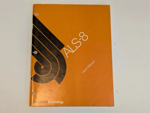 Processor Technology ALS-8 Program Development Users Manual 1977 w/Tape