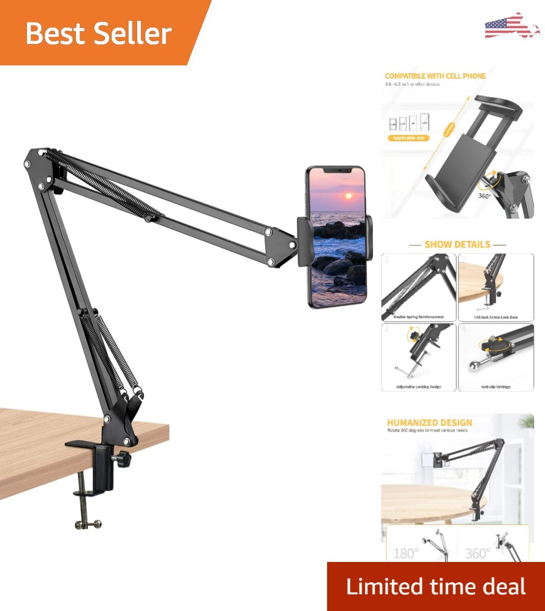 Universal Flexible Phone Stand Convenient Adjustable Versatile