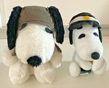 SNOOPY PELUCHE PEANUTS 18cm Pupazzo AVIATORE e VIGILE URBANO