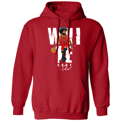 Coby White Basketball Graphic Tee - Chicago Fans Unisex Hooded Sweatshirt