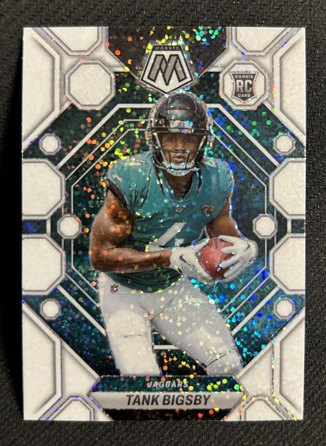 2023 Panini Mosaic Football Tank Bigsby White Sparkle RC #364 Jaguars
