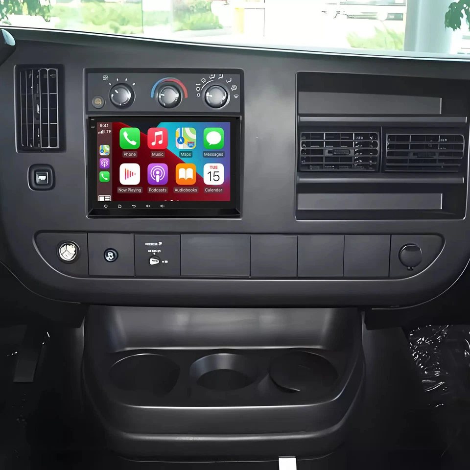 For GMC Savana 1500 2500 3500 2008-2024 Android 13 CarPlay Car Stereo GPS Radio - Image 4 of 4