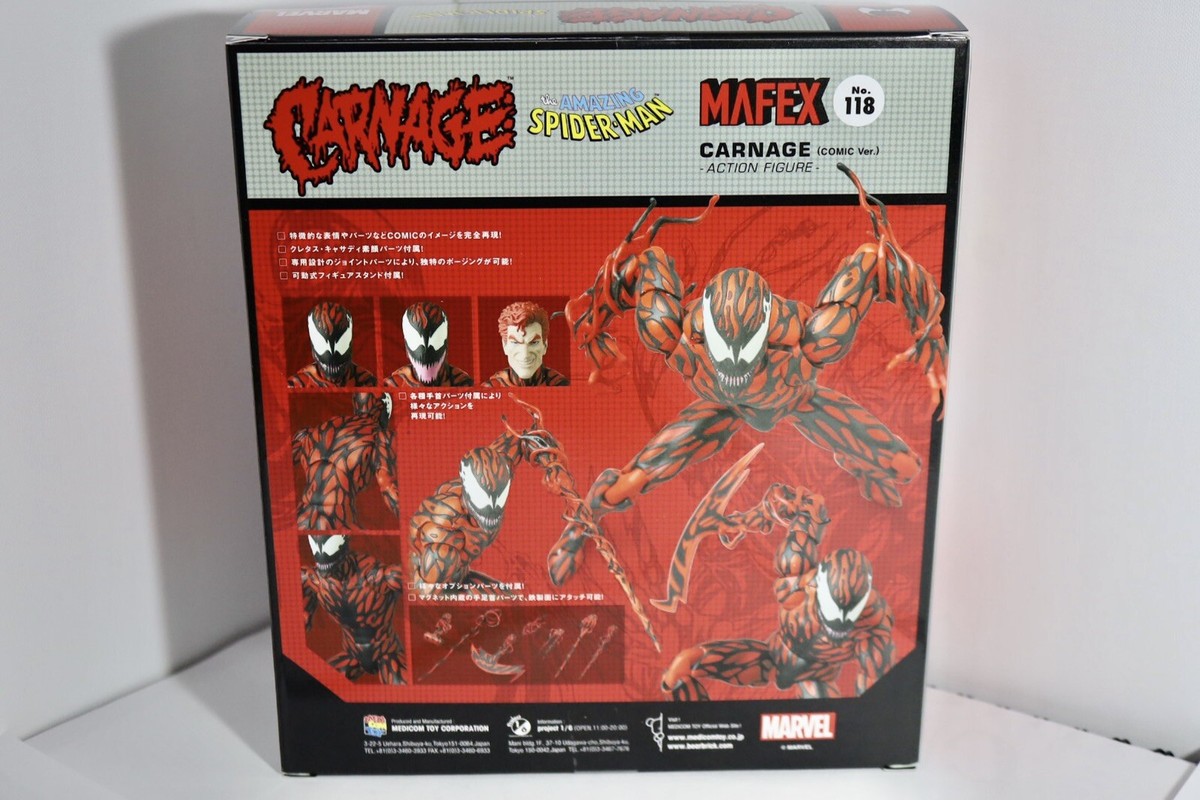 MAFEX No.118 Carnage (Comic Ver.) Reissue Medicom Toy Action