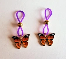 Butterfly Nipple Nooses Fake Nipple Piercings Sexy BDSM Lingerie Jewelry
