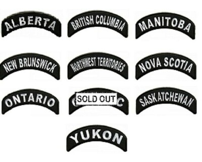 Canada Rocker Patch CANADIAN PROVINCE Top Rocker 4