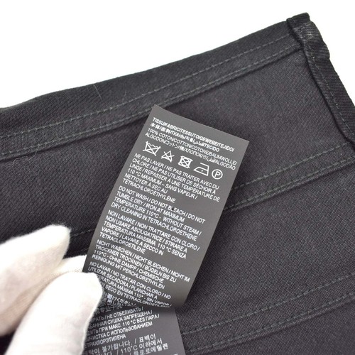 Jeans denim nero corsetto crop top donna 36 4 AUTENTICO nuovo con etichette $790 SAINT LAURENT - Foto 8 di 8