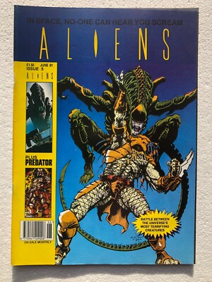 ALIENS Comic (with Predator) Issue 5 Vol 1 June 1991 TRIDENT UK - Early Rare EX+