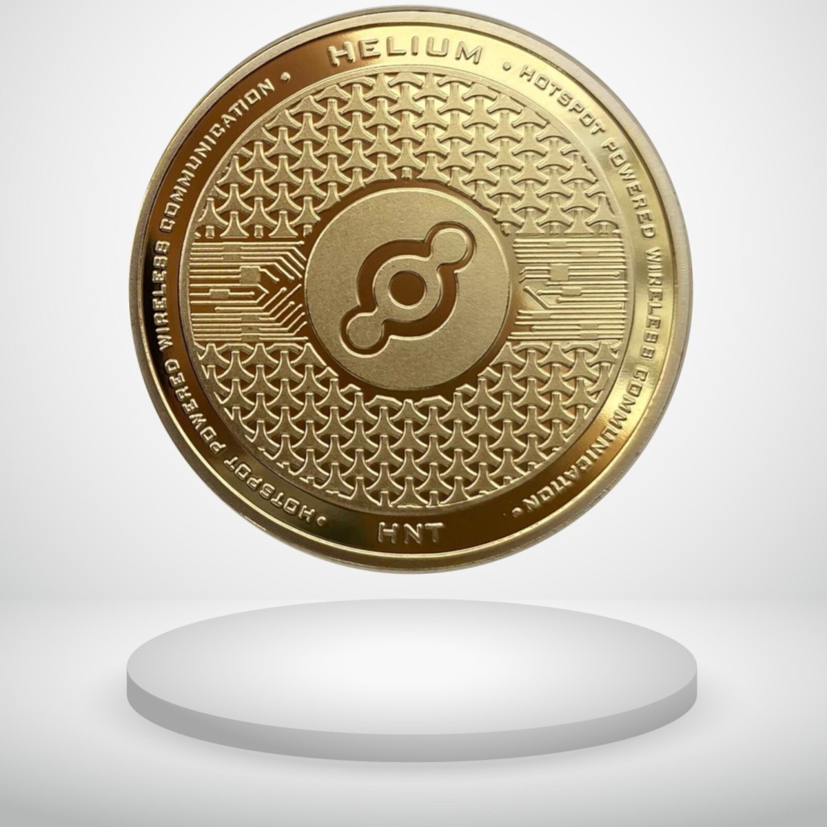 Helium HNT 18k Gold Plated 2022 Physical Crypto Coin Novelty Souvenir Gold  Color | eBay