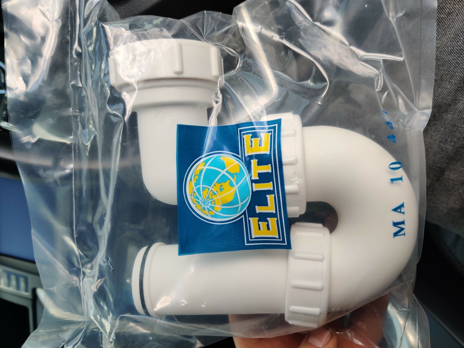 10447 Kitchen Sink U Bend P Trap Waste 76mm Seal 1 1/2" 1.5INCH 40mm