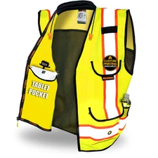 KwikSafety GODFATHER ANSI Class 2 Cushion Collar Multi-Pocket Safety Vest
