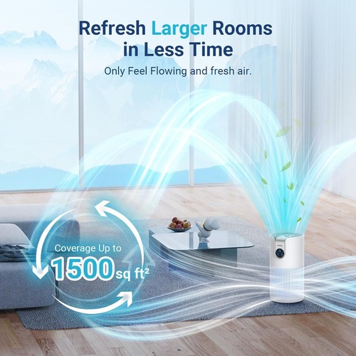 HEPA Air Purifiers for Home Bedroom Pets Kitchen Up to 1500ft² with Aromatherapy - Picture 3 of 9