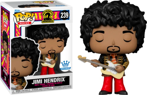 Funko Pop Rocks Jimi Hendrix Funko Exclusive #239 in Pop Protector