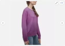 SPLENDID Dip Dye Ombre Pullover Top (Light Orchid, LARGE) NWT