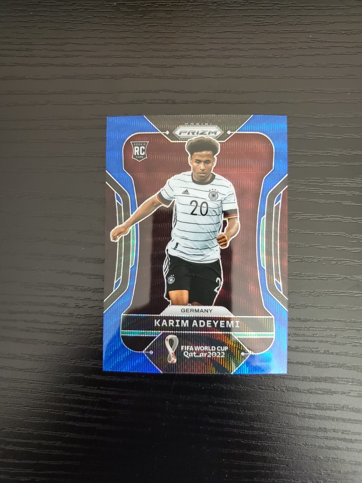 Karim Adeyemi - 2022 Panini Prizm FIFA World Cup #111 - BLUE WAVE RC /199