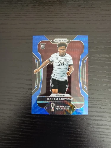 Karim Adeyemi - 2022 Panini Prizm FIFA World Cup #111 - BLUE WAVE RC /199