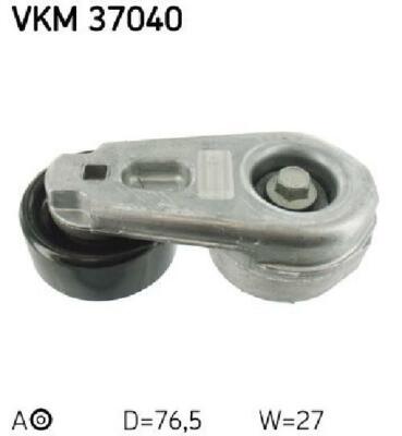 Original SKF tensioner pulley v-ribbed belt VKM 37040 for Jaguar Land Rover