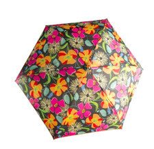 Vera Bradley Jazzy Blooms Automatic Umbrella For Purse Tote Backpack Beach Sun