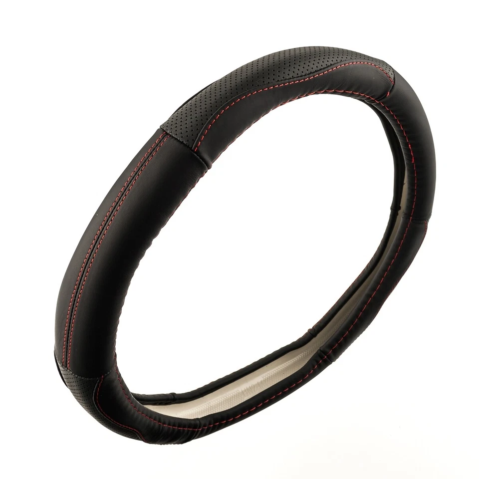 Funda De Volante Ø 38x9 Cm 15x3,5 Pulgadas Anthracite Rojo Para DAIHATSU - Imagen 4 de 4