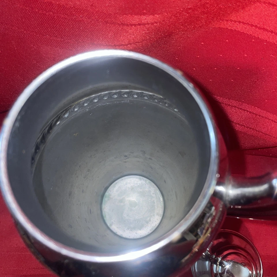 Jarra mezcladora de cócteles de acero inoxidable cromado Martini agitador mango vajilla plateada Foto 4 de 4