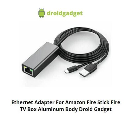 Ethernet Adapter For Amazon Fire Stick Fire TV Box  Aluminum Body Droid Gadget - Picture 1 of 4