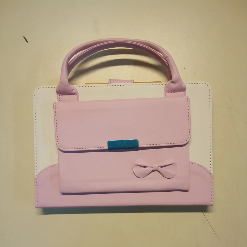New Purple And White Tablet Holder / Purse - Image 2 of 4