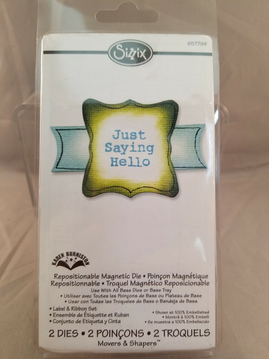 Sizzix Crafting Die Repositionable JUST SAYING HELLO #657794 (A1