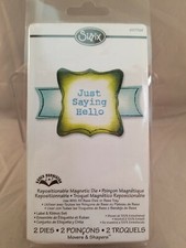 Sizzix Crafting Die Repositionable JUST SAYING HELLO 657794 A1