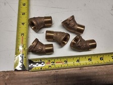 (Pack of 5) Legend Valve 310-063NL 1/2'' Threaded Cast Bronze 45° Street Elbows