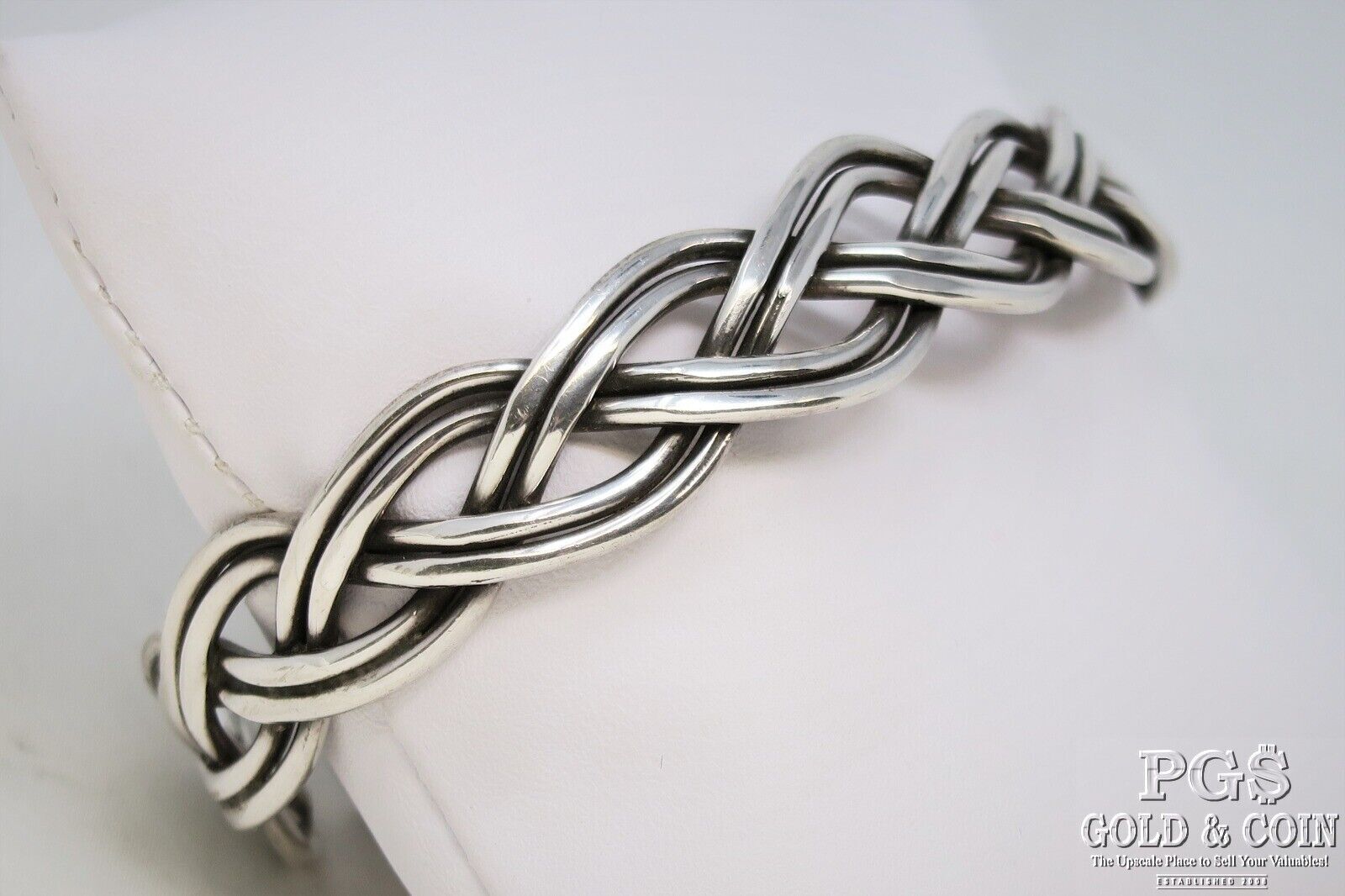 Signed Sterling Silver Abalone Shell Cabochon Rin… - image 6