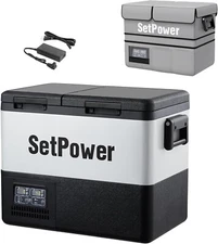 Setpower PT45 Electric Cooler Car Refrigerator with Cover for Car  Truck Vehicle