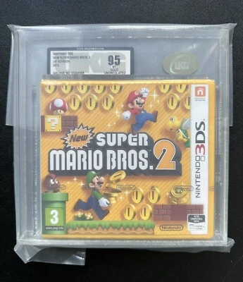 New Super Mario Bros 2 Nintendo 3DS Sealed Graded UKG 95 Mint PAL UKV - Image 1 of 3