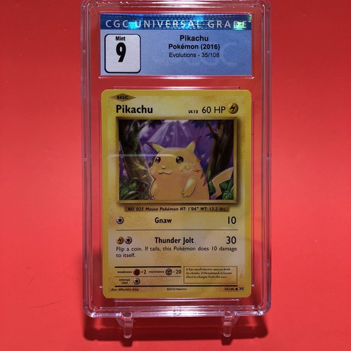 Pikachu graded CGC 9 for sale on eBay