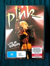 PINK   LIVE IN EUROPE   DVD - REGION-4, LIKE NEW, FREE POST IN AUSTRALIA