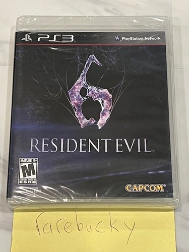 Resident Evil 6 (PS3 Playstation 3) NEW SEALED Y-FOLD, BLACK LABEL, NEAR-MINT!