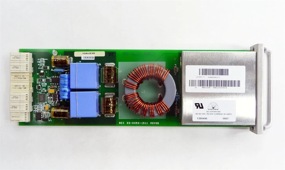 ALCATEL-LUCENT LAMBDAXTREME 1625 LIGHTWAVE WWAD07 POWER FILTER 108939117 - Image 3 of 4