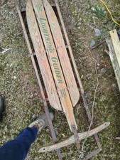 Vintage Lightning Guider One person sled with open runners